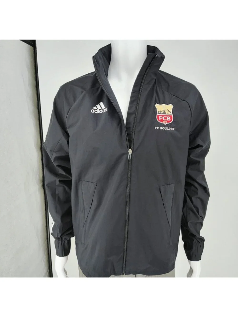 Adidas Mens FC Boulder 2012 Condivo 20 All Weather Windbreaker Soccer Jacket (S)